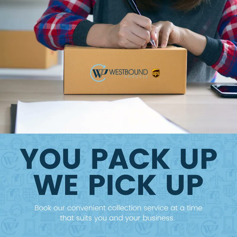 Westboundparcel's tweet photo. Give our hassle-free online booking system a try so you can save time and money - leaving you with more time to focus on your business. Get a quote: https://t.co/uz42gXI9YL

#ClickShipDone #parceldelivery #logistics #ups https://t.co/xLH5HCdWpq