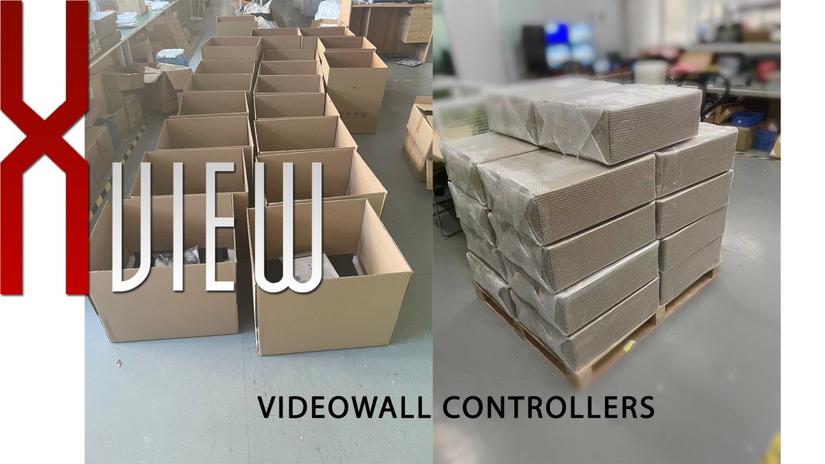 XVIEWVIDEOWALLS's tweet photo. With E-MEDIAVISION, “going the extra mile” is all part of the service to help our dealers, final test and packing completed over the weekend, need videowall controllers which are robust and cost-effective ?, then get in touch today- DM to learn more.
#Videowalls #Security https://t.co/2abx6QFBjL