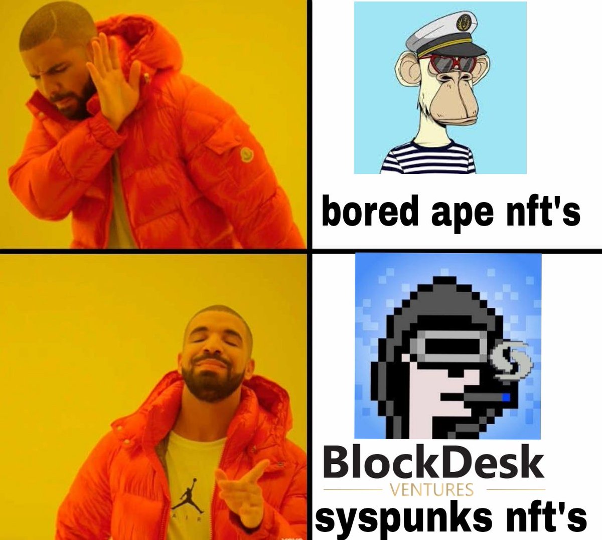 TamlurkarManoj's tweet image. @BD_Ventures @SysPunks 
#SysPunks #NFT #NFTs #CryptoPunks #BlockDeskVentures #BDVentures #NFTWhitelist #NFTComp