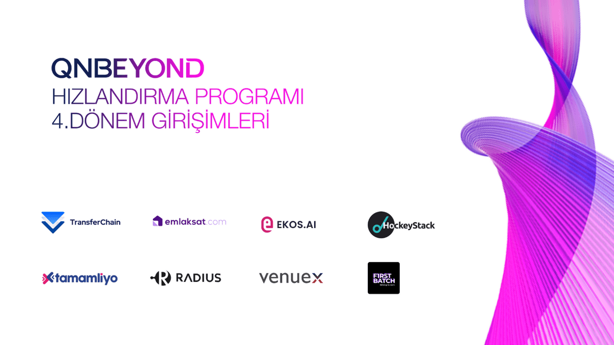 webrazzi's tweet photo. QNBEYOND Hızlandırma Programı’nın dördüncü döneminde yer alan 8 girişim https://t.co/QCmC2zwRk9 https://t.co/ERj1571jlP