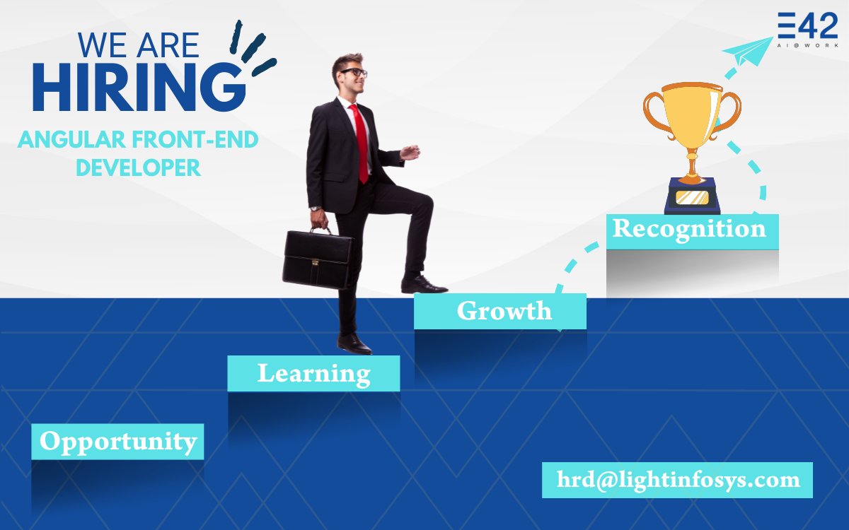 E42_ai's tweet photo. Weโre looking for folks with 2+ years of experience in #AngularDevelopment to join our growing team of #AI enthusiasts!
Apply here https://t.co/XMltoVXR7m
#NowHiring #Recruitment #E42 #NocodeAI #TechJobs #JobOpening #AINLP #AINLPJobs #Angular #EnterpriseAutomation https://t.co/WlrAi02xXD