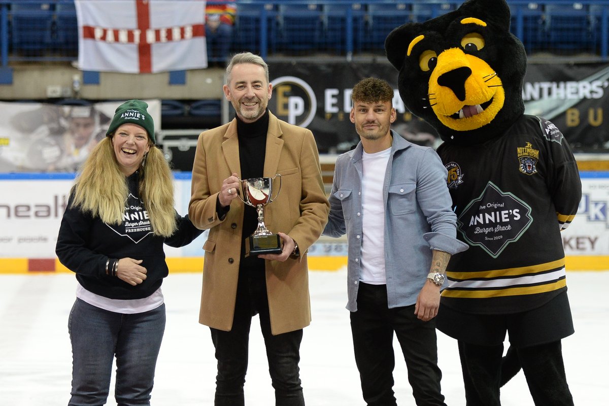 PanthersIHC's tweet image. First half of The Nottingham Panthers annual awards, brought to you in association with @original_annies, were presented on-ice after yesterday's game with the Flames. 😺

👉  bit.ly/3urWL9V