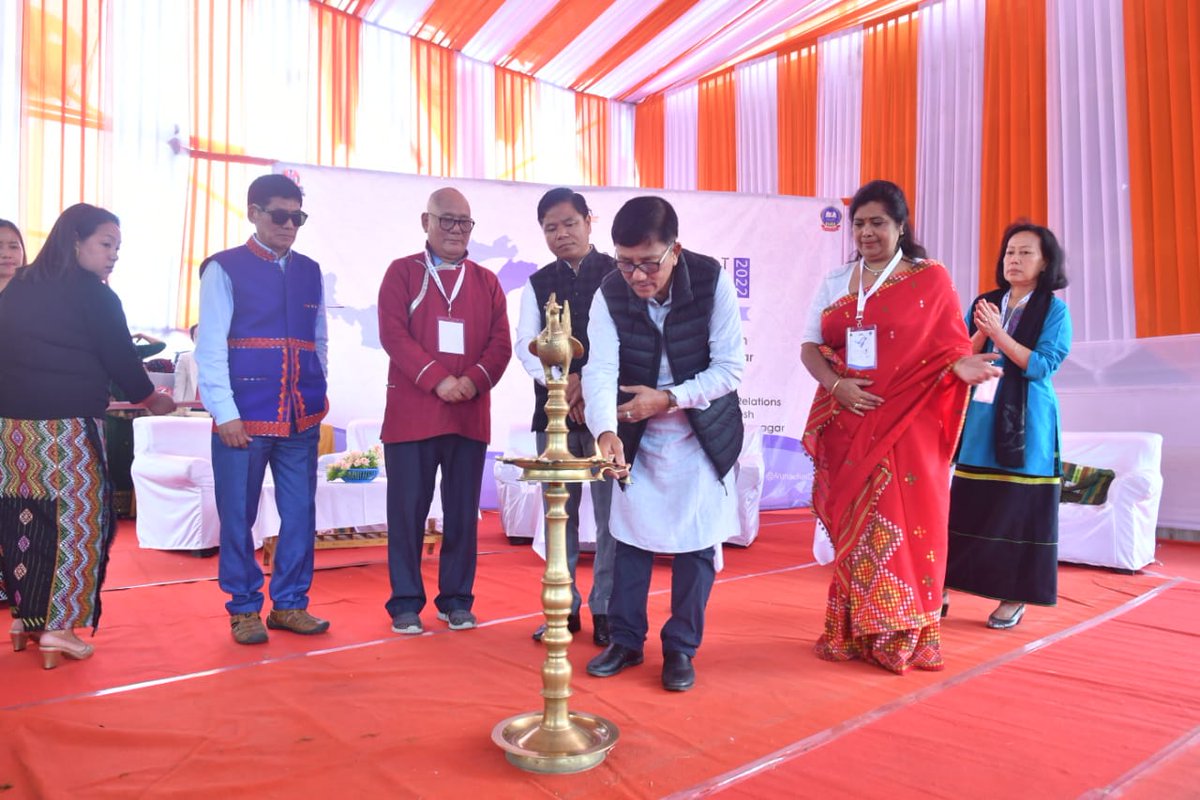 DiproZiro's tweet photo. The 2 days  #NorthEast Literary festival was inugurated by @TakiTage in the presence of @Laisam_Simai Hon'ble Advisor to Minister,IPR at DK Convention Center today.
This is a platform for the young &amp; budding authors of the state to showcase their works.
 @MyGovArunachal https://t.co/J94Zi07BZF