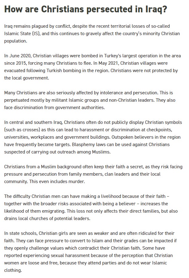IBCBukitIndah's tweet photo. This week we are praying for the #Iraq, number 14 on the #OpenDoors #WorldWatchList for #PersecutedChristians.
#Prayer for the #Worldwide #Church.
https://t.co/K4wrx4hsMb https://t.co/89hwSvhD9N
