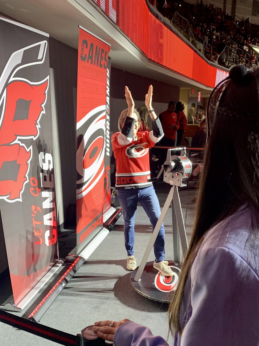 dougwarf's tweet image. Big stick tap to the @canes and Centennial Authority for helping @TFSNC celebrate 85 years of serving Triangle families. We thanked donors &amp;amp; team members, raised 💰 and brought the team to out to a big 3rd period. Big win for all. 👏