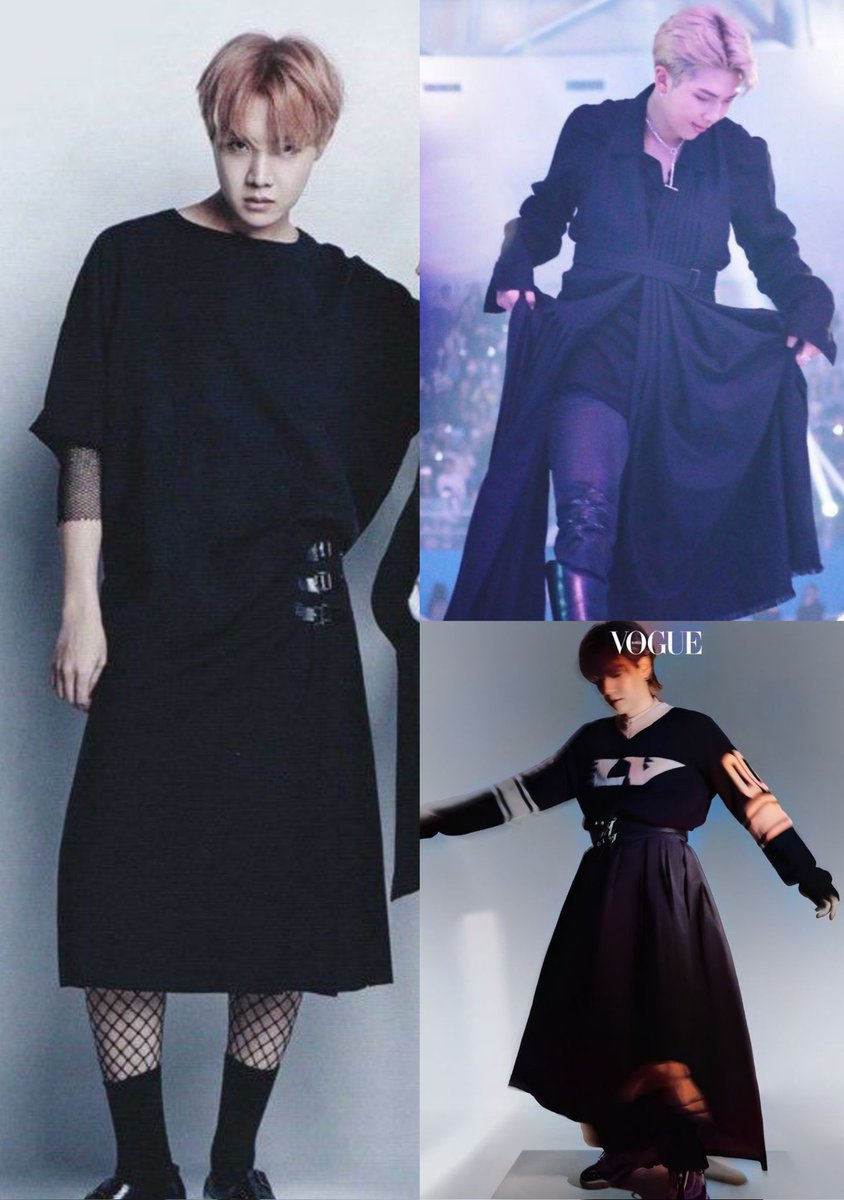 raplinecypherrr's tweet photo. RAP LINE WITH SKIRTS TO BLESS UR TL 
#RM #JHOPE #SUGA @BTS_twt https://t.co/GrlVzRtFKw
