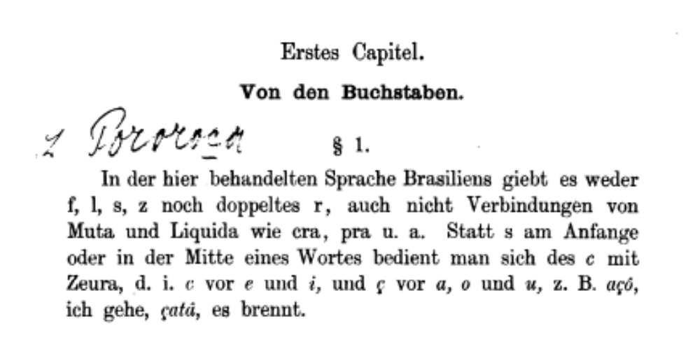 CadernosL's tweet photo. #Anchieta descreve, em sua gramática de 1595, os sons da língua dos #Tupinambás, citando aqueles que existem em português, mas são ausentes nessa língua. A tradução de #Platzmann (1874) para o alemão faz uma leitura adequada dessa descrição.
Saiba mais: https://t.co/ZqYI7H37x2 https://t.co/3gbnWlVlpC