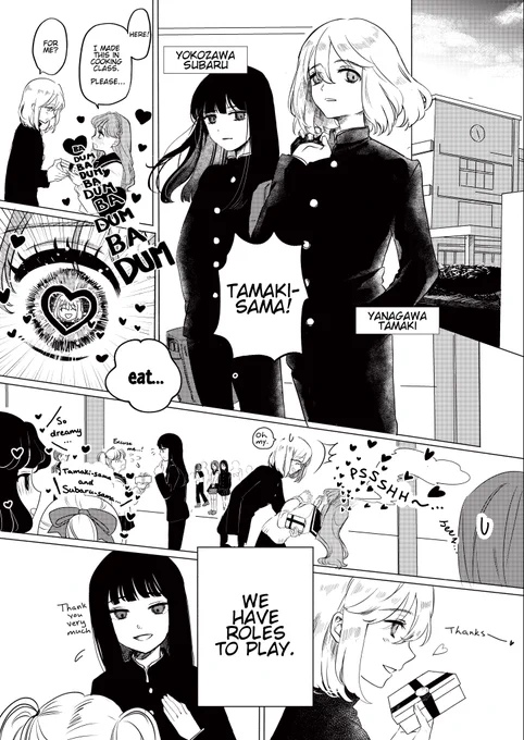 "We're Princes" (1/2)A yuri manga.Two girls who are the academy's princes are actually...#Manga  #Original #漫画が読めるハッシュタグ 