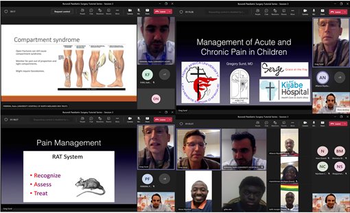 NiyukuriAlly's tweet photo. Et voilà...our first #Burundi Pediatric surgery multidisciplinary webinar has ended. We will b back soon!! We believed in it, collaborated- endorsed by #MercySurgeons- and made it happen. Gratefull to our great and fun team @FordKathryn @InMugisha @LindertJudith @OmarNasher1 . https://t.co/eoSWrSgoBf