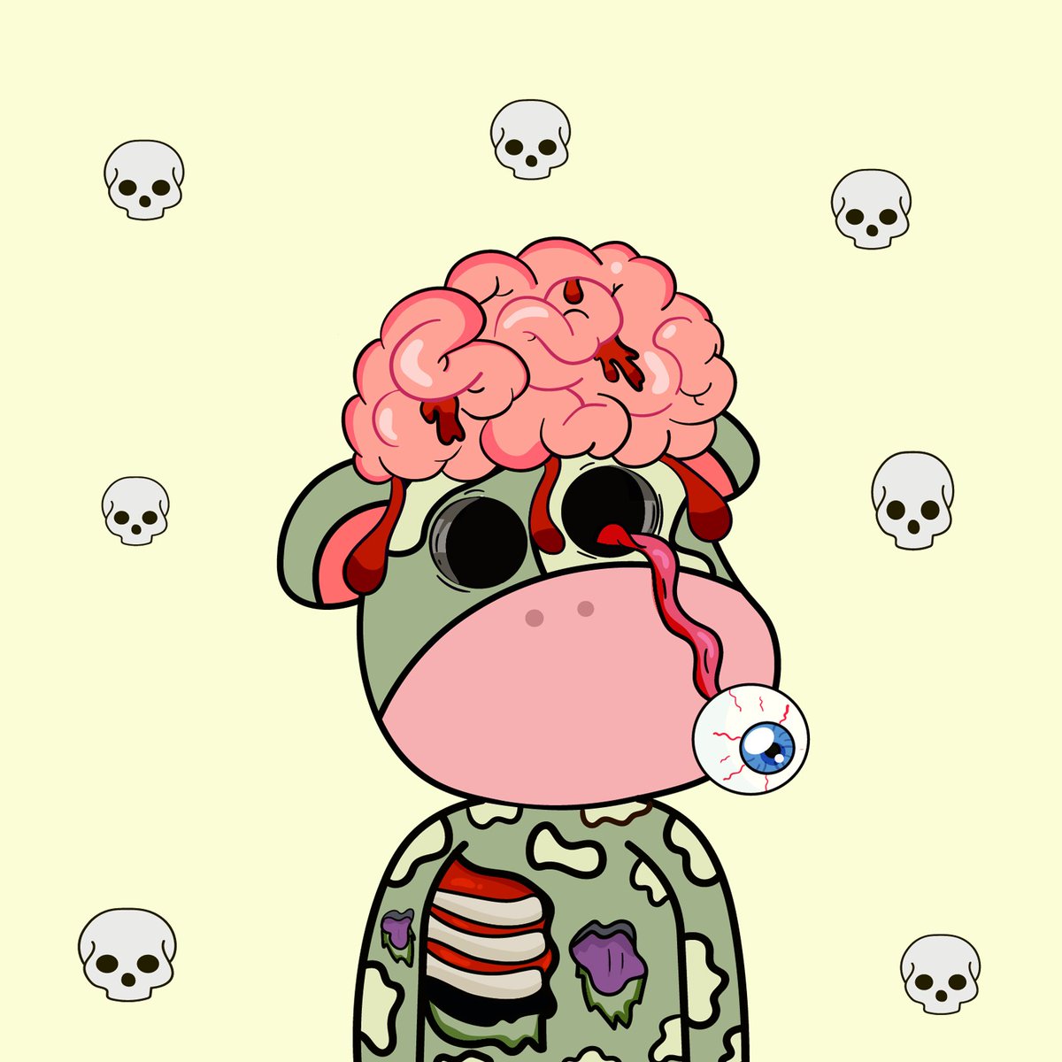 CowTownNft's tweet photo. zombie cow reveal !! https://t.co/AbojVf2wVV