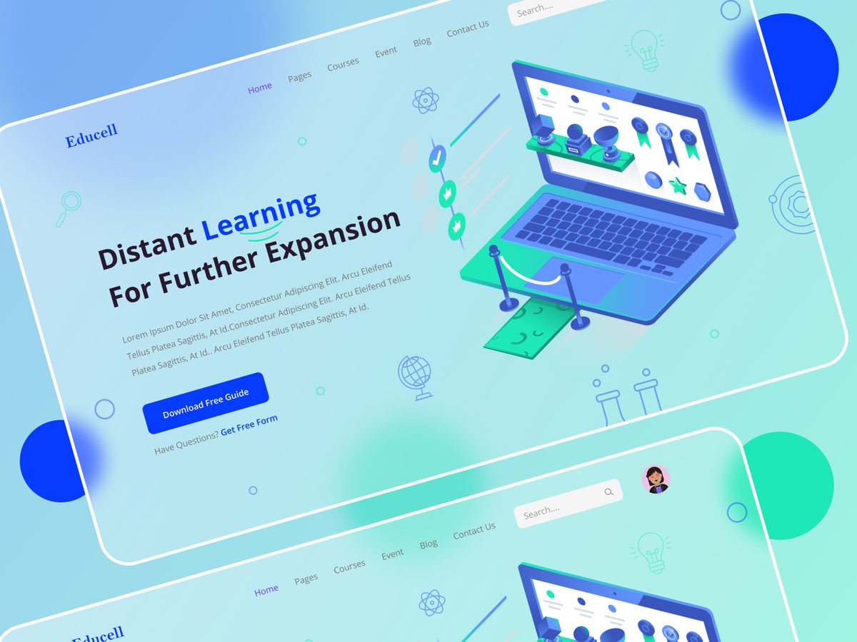 minhajrdesign's tweet photo. E-learning Glassmorphism Home page UI 

Check out my Fiverr: https://t.co/VJoNEnEau9

#landignpage #elearning  #elearnignui #figmaui
#Glassmorphism #Glassmorphismui #homepage
#onlinestudy https://t.co/wJECPLKDrO