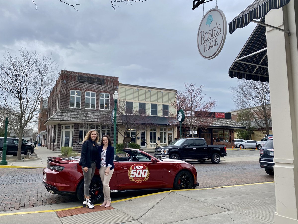 PhylFerrell's tweet photo. #FestivalCars and I met my @PrincessIndy500 mentee for breakfast at Rosie’s this morning - I am always so impressed with these young women! @500Festival #AlmostMay https://t.co/J0qvhXAQvR