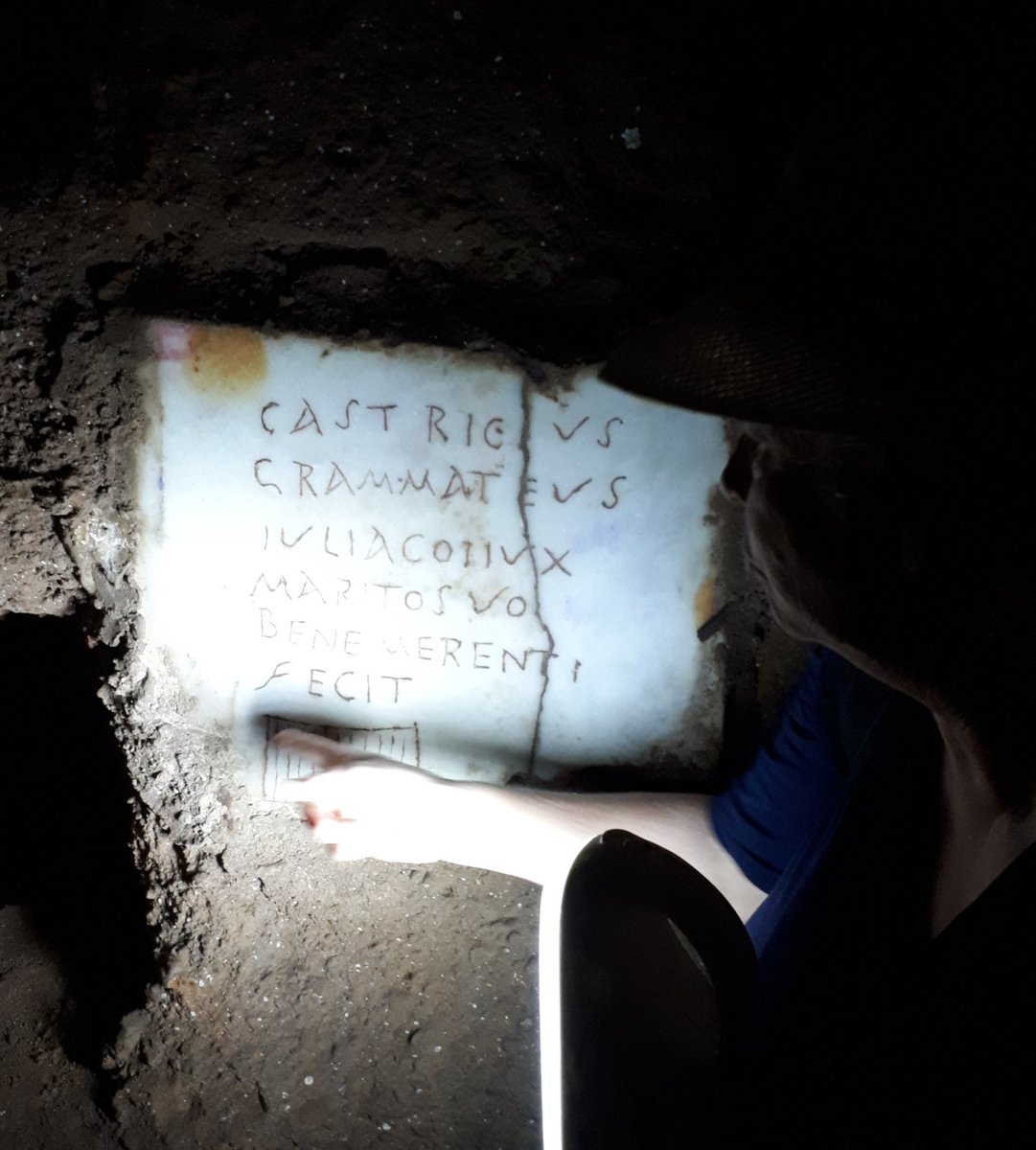 @alfarojoshua3 So interesting! Thank you for the reference. Our meeting today reminded me of a visit to the Villa Randanini catacombs in 2018 with @Enoch_Seminar. Tal Ilan indicated the term 'grammateus' in one of the inscriptions.