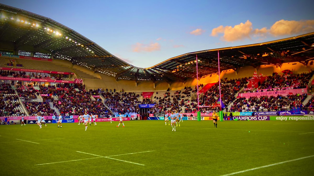 goallighttech's tweet photo. Launching into the French League with Stade Francais Vs Racing Metro last weekend for the European cup @SFParisRugby @StadeFrance @ChampionsCup @Rugbyworldmag @WorldRugby https://t.co/xnhuNiHAr4