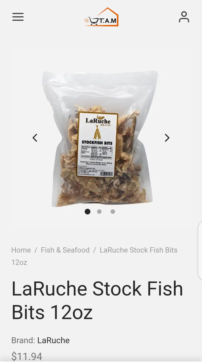 Ordertamhouston's tweet photo. Come shop at https://t.co/OvGs4dwxf5 where you are one click away from getting your favorite items like Stock Fish Bits.
#tamhouston #africanfood #onlinegrocery #newwaytoshop #africanmarket #Tam https://t.co/Rsx5Z5Lcz7