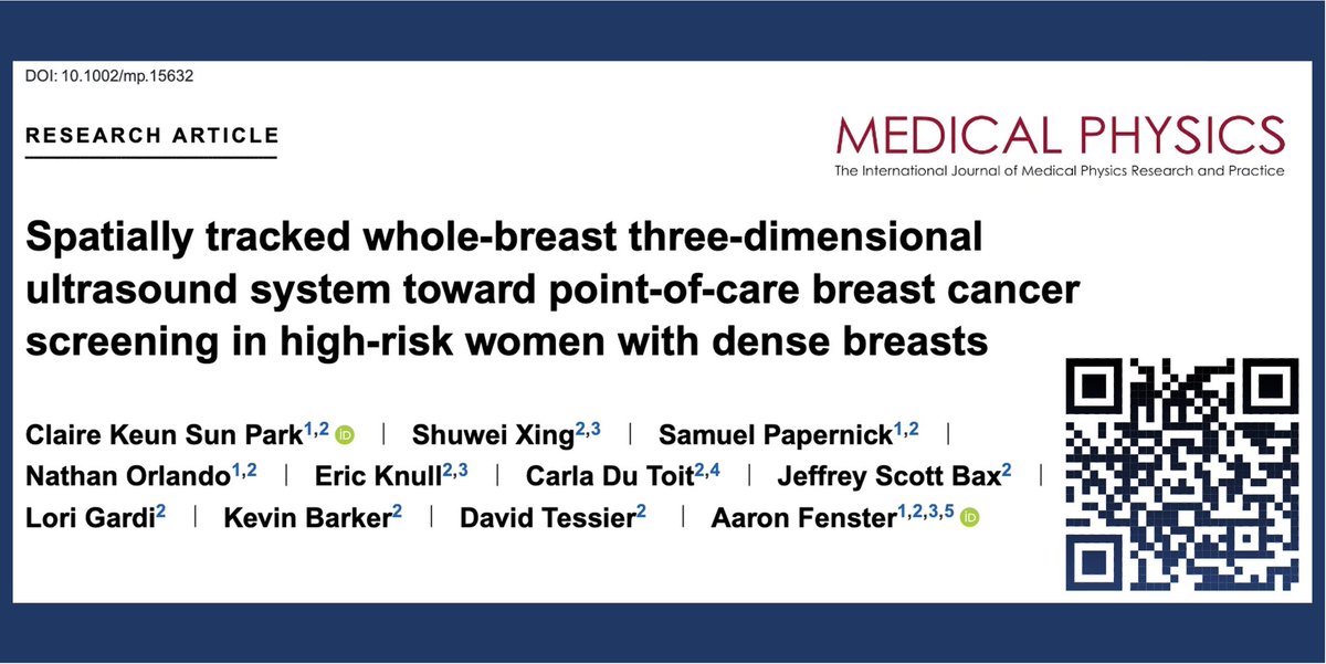 Excited to share our paper (and my second first-author) has been published in #MedicalPhysics. 🤩 Thankful for my co-authors for their contributions, time, and continued support, since we started this project in pre-COVID times.
Read more: doi.org/10.1002/mp.156… <a href="/aapmHQ/">American Association of Physicists in Medicine</a>
