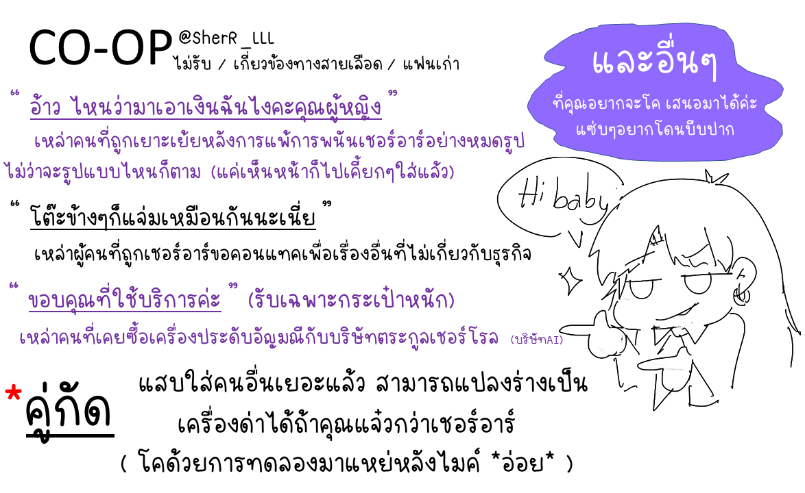 SherR_LLL's tweet photo. เปิดรับคนโค รีเฟบไว้อ่านเล่นก่อนได้ค่ะ ฝากซูมอ่านให้หน่อยนะคะ เขียนมันส์มาก 55555
มาเอนดูลูกเค้าได้นะะะะะะะะะ
#ที่นั่งข้างคุณว่างรึเปล่าคะ
#LLL_Commu
ปล.อยากโคทักทางเมนชั่น ไม่ก็เดมมาขอโคได้เลยนะคะ https://t.co/R40gKiUfyv