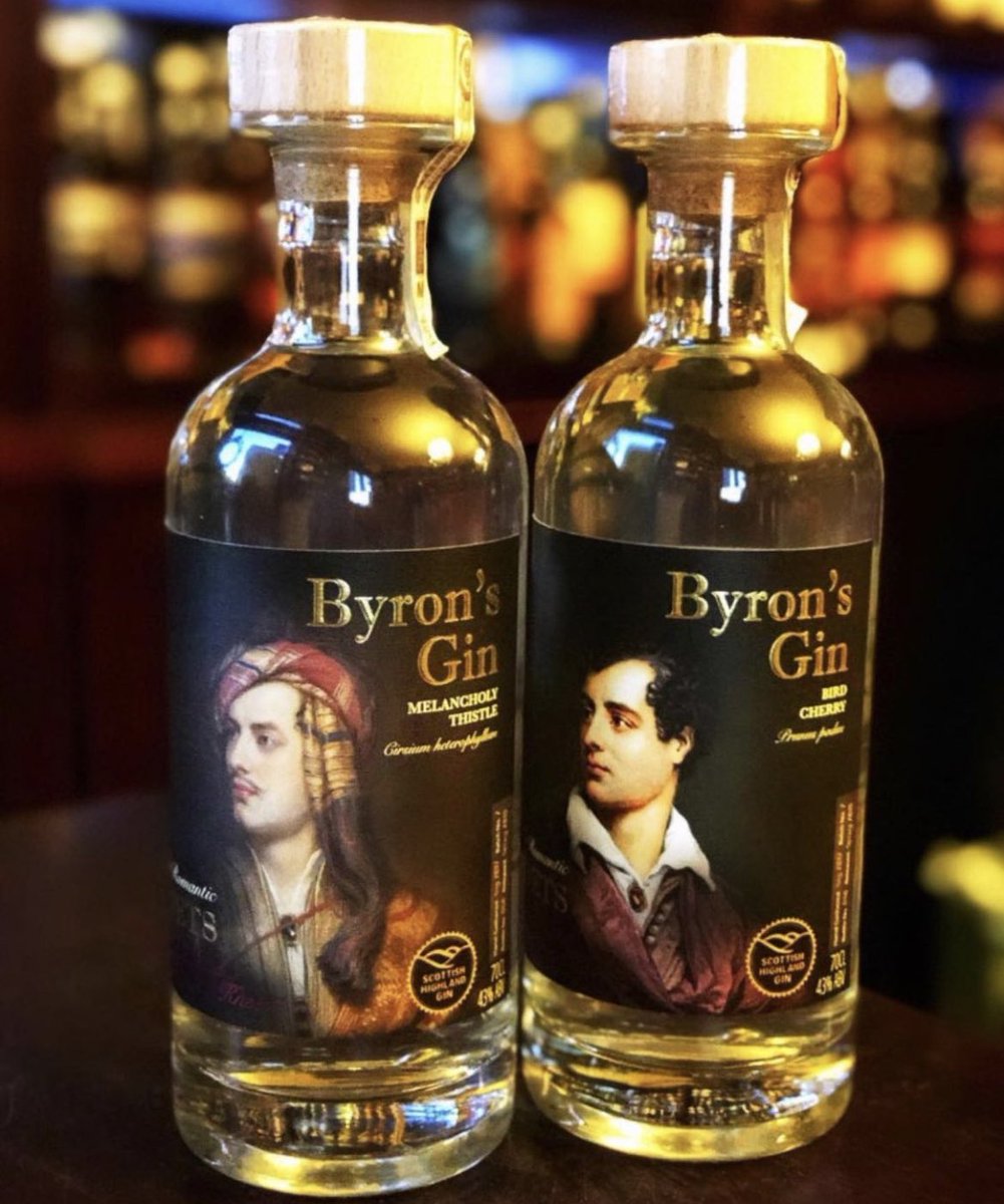 Thank you to @whisky_gin_festiwal_ for sharing this great photo of our #ByronsGin collection 🍸 #Gin #ScottishGin #SpeysideDistillery