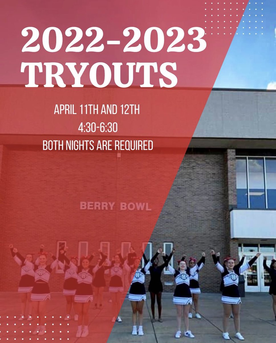 Don’t forget to try out dancers! Tryouts are held in the rehearsal room, enter through the actors entrance at McHale. Good luck Berries!