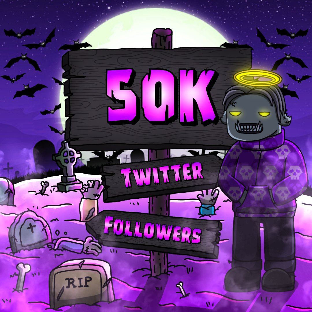 We just reached 50k followers!🧟🎉

To celebrate we're giving away 1 Zomlist (WL) spot for every 50 RTs on this post💜👀