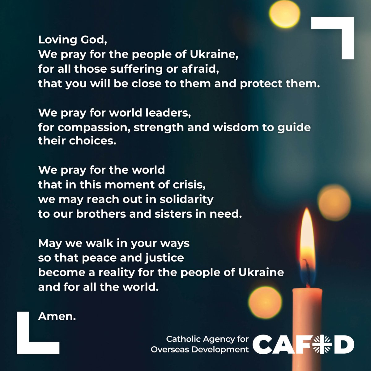 CAFOD's tweet photo. We've received tragic news from our partners in #Ukraine: a rocket attack on a Caritas centre in #Mariupol has killed staff members. 

We pray for our @caritasukraine colleagues who courageously support those in need. In conflict, #humanitarian workers should never be a target. https://t.co/siTpOdObZL