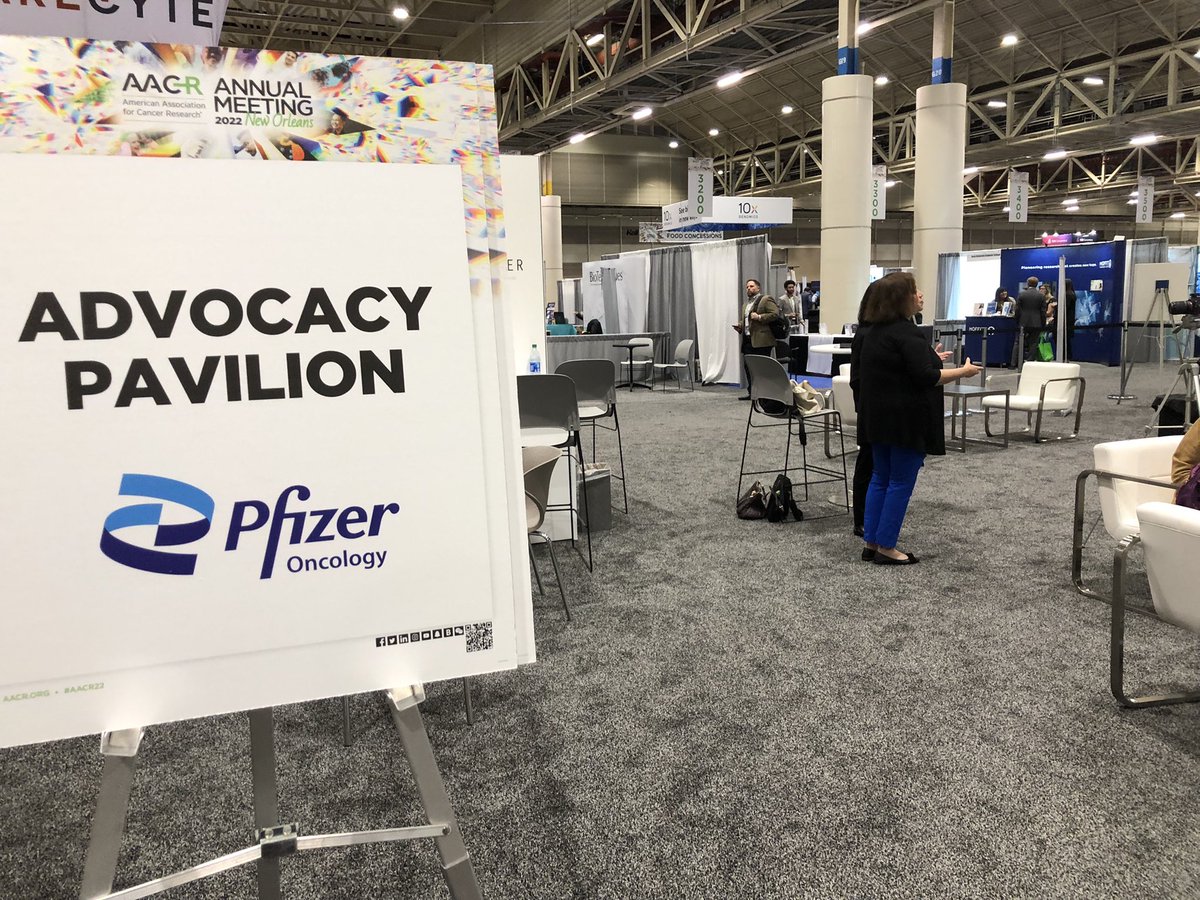 Thank you <a href="/PfizerOncMed/">Pfizer Oncology Medical</a> for supporting patient advocacy! #AACR22 #AACRSSP