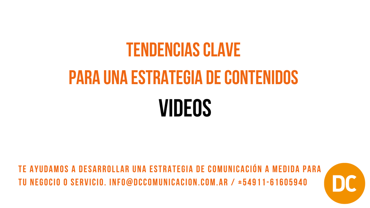 DCConsultora's tweet photo. 📽️ Los videos sirven tanto para mostrar beneficios de productos y servicios, como para compartir la cultura y valores de un proyecto o una empresa. La clave es generar experiencias que estimulen a la audiencia target. https://t.co/Xnsnbamy3R
