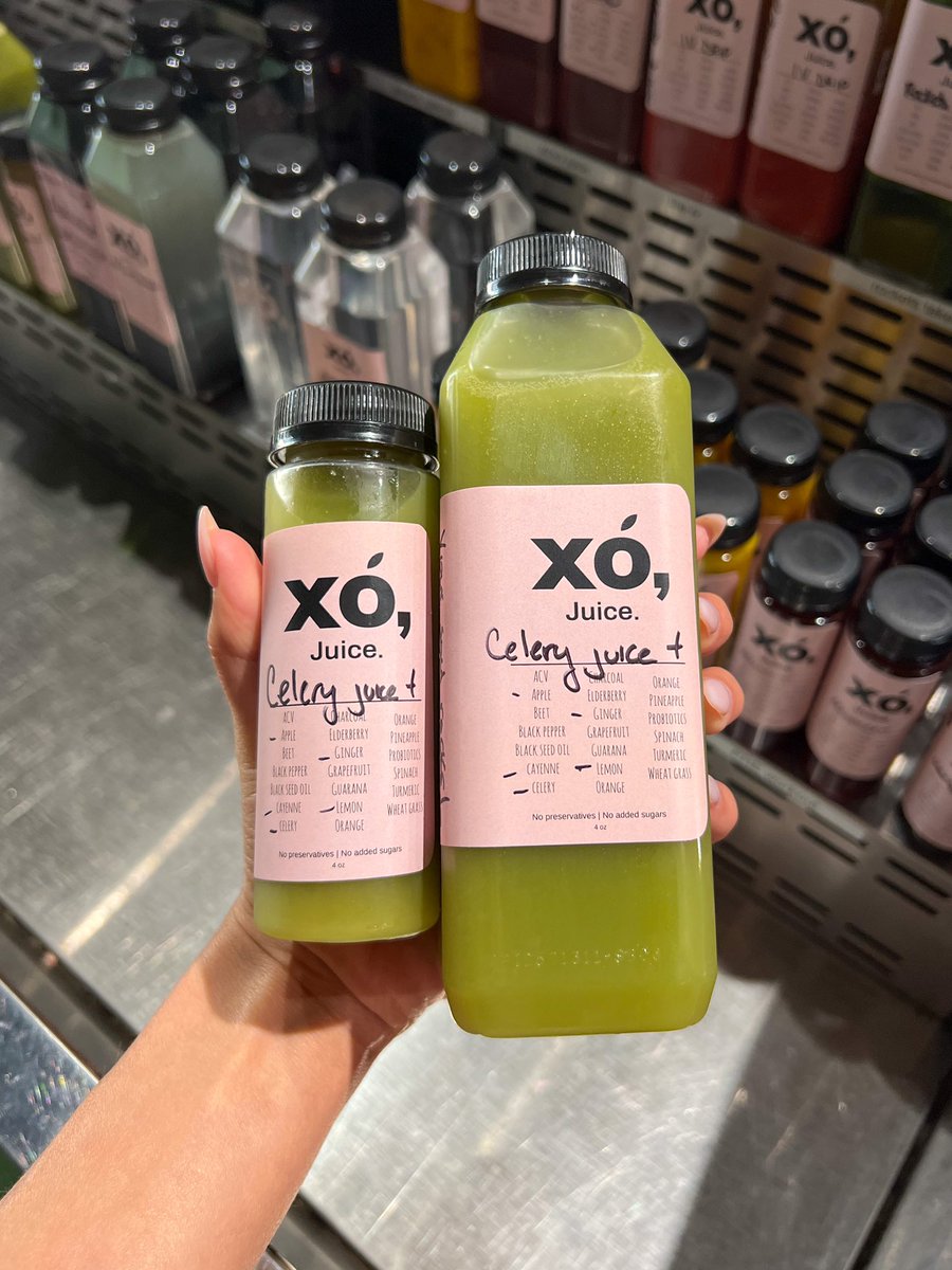 Benefits of Celery Juice 😋

✨ Rich in antioxidants
✨ Helps flush out toxins
✨ Anti-inflammatory properties
✨ Supports hydration
✨ May help with skin conditions

3407 Montrose Blvd Suite B-2, Houston, TX
xojuice.com 🌱