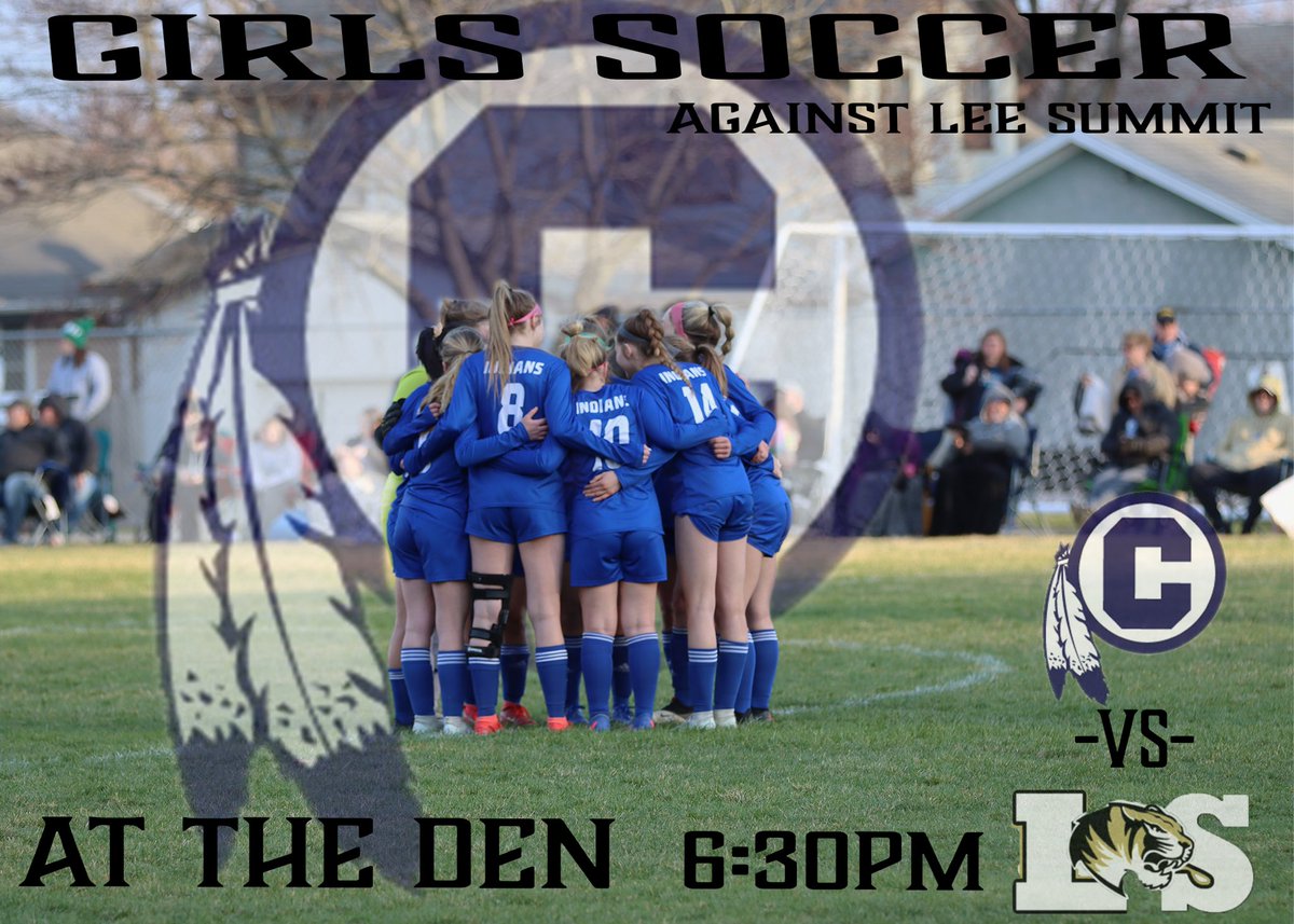Boom! It’s game day for your girls soccer team! They’re on fire and battle Lee’s Summit at 4! It’s a home game so wish them luck and #bringthenoyes <a href="/CHS_Indians/">St. Joe Central HS</a> <a href="/DCLau5/">David Lau</a> <a href="/IndiansChs/">CHS Indians Girls Soccer</a> @TommyKFEQ <a href="/KQ2SPORTS/">KQ2Sports</a> <a href="/SJNPSports/">News-Press NOW Sports</a>