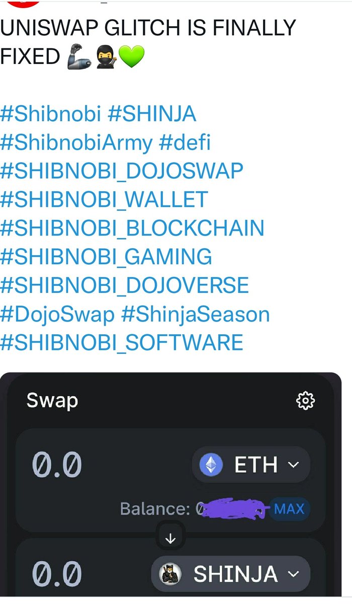 danfulaniweb3's tweet photo. Breaking news ,#shibnobi glitch is finally fixed, we always believe and stay strong @ShibnobiStrong #SHIBNOBI_DOJOSWAP #SHIBNOBI_GAMING #SHIBNOBI_WALLET #ShibnobiSoftware @Free_Patriot76 @DanielMoncada80 https://t.co/LRrLKvpXRv