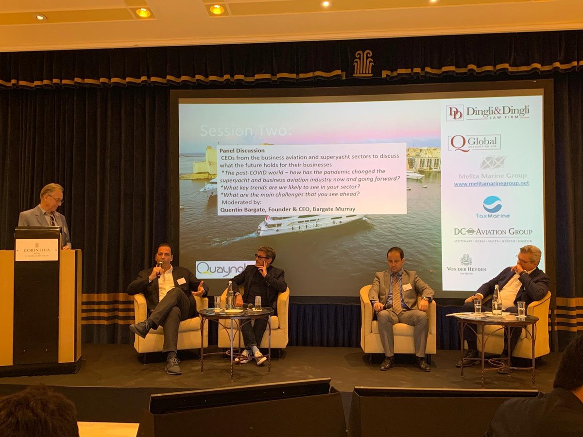 Our CEO Quentin Bargate and Director Dominic Bulfin both enjoyed participating at Opportunities in Superyachts, 9th Annual Conference organised by Quaynote that took place in Malta on the 24th March.