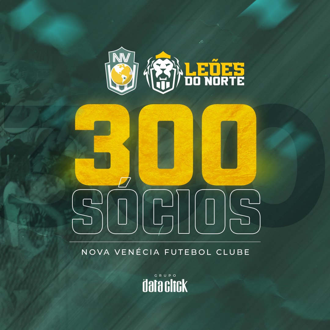 3️⃣0️⃣0️⃣ Leões do Norte 🦁

Que sensacional! Com pouco mais 1 ano de existência, o clube vem desenvolvendo um trabalho surpreendente, gerando excelentes resultados dentro e fora de campo.

Parabéns ao <a href="/novaveneciafc/">Nova Venécia FC</a> pela marca inédita de 300 sócios ativos em seu programa de sócios.