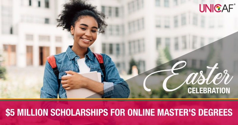 UNICAForg's tweet photo. Unicaf celebrates Easter with $5 million worth of scholarships.