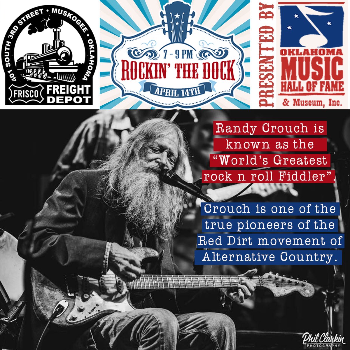 The Red Dirt Rangers and Randy Crouch are together on the Frisco Depot stage Thursday eve! It’s pure magic when these Hall of Famers make music together. 
Amy’s Eats &amp; Treats food truck is serving delish foods and the Red Dirt Relief Fund is giving away tickets to Gypsy Cafe.