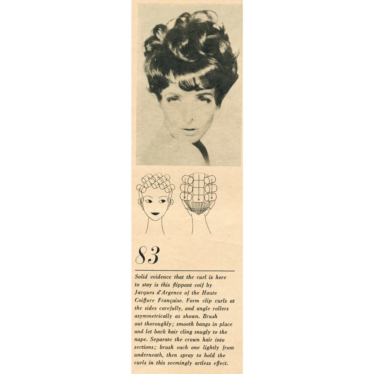 incurlers's tweet photo. Here's a great hairdo for the beginning of the week! #hairdo #rollers #hairrollers #curlers #rollerset #wetset #1960s https://t.co/s9cKbeNRoy