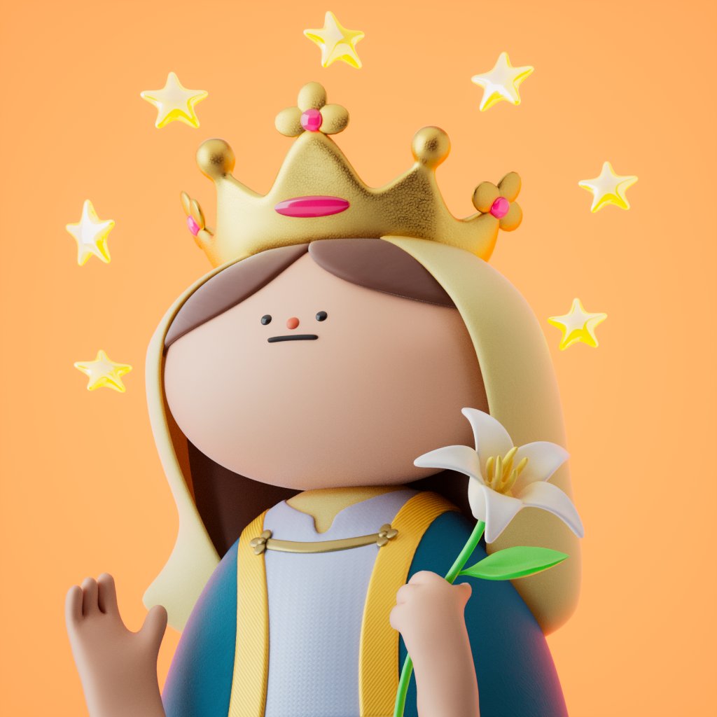 ✝️Christ Marie🌟

💝She is Chris goddy mum, speak slowly and slowly, she always lets people feel relaxed, being with her you will feel calm and have peace of mind🥰
Follow <a href="/godpod_official/">godpod.</a> 
#NFTs #3dart #GodBlessYou