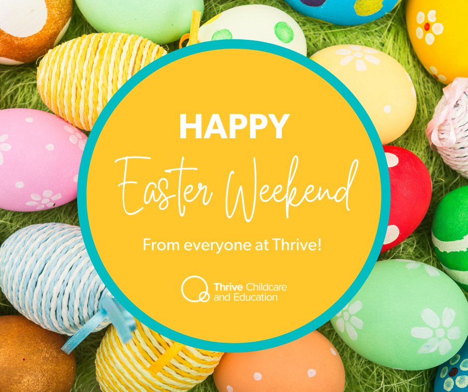 Wishing Everyone a very Happy Easter Weekend! From us all at Holyrood Nurseries and Thrive Childcare &amp; Education 🐰🐣😃
#thrivechildcare #holyroodnurseries #easterweekend