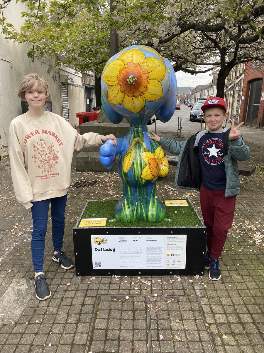 Jess___phillips's tweet photo. So many Snoopy’s, here’s 2 of our favourites 💛 @ADogsTrail #dogstrail #rhydriprimary https://t.co/G0hCzxuaCp
