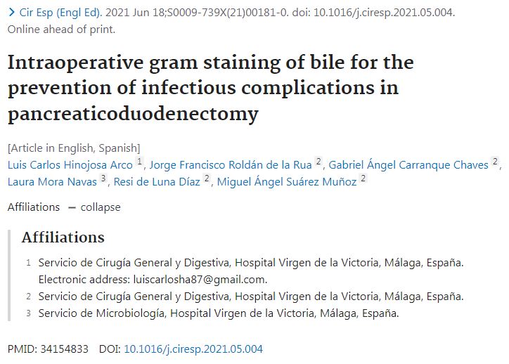 pplo59's tweet photo. We perform intraoperative Gram staining during PD. We have found unsuspected  G (+) microorganisms, G (-) resistant to standard prophylaxis, and even fungi. This procedure allows us to treat our patients in advance to possible septic complications https://t.co/hFC35gsw6C