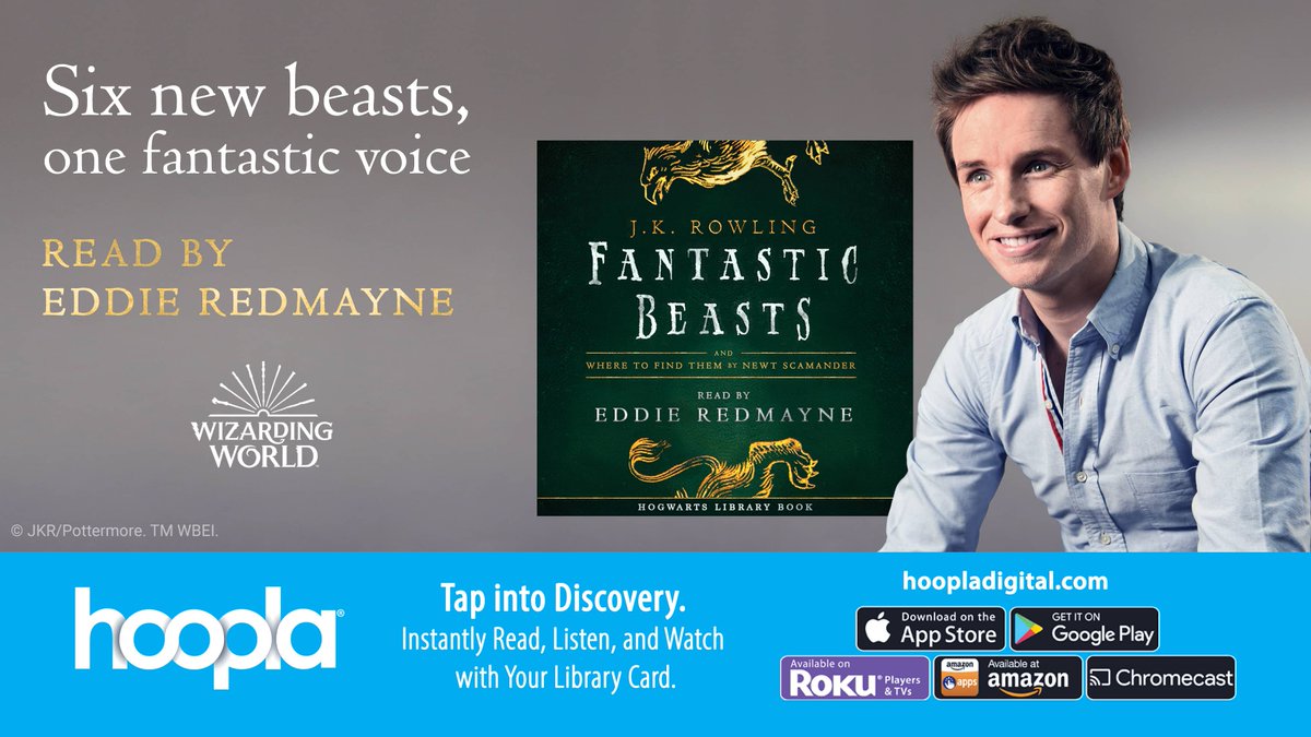 PCPLibrary's tweet image. Sit back, relax, and let Eddie Redmayne read you a story.  
Click the link below to get started!
hoopladigital.com