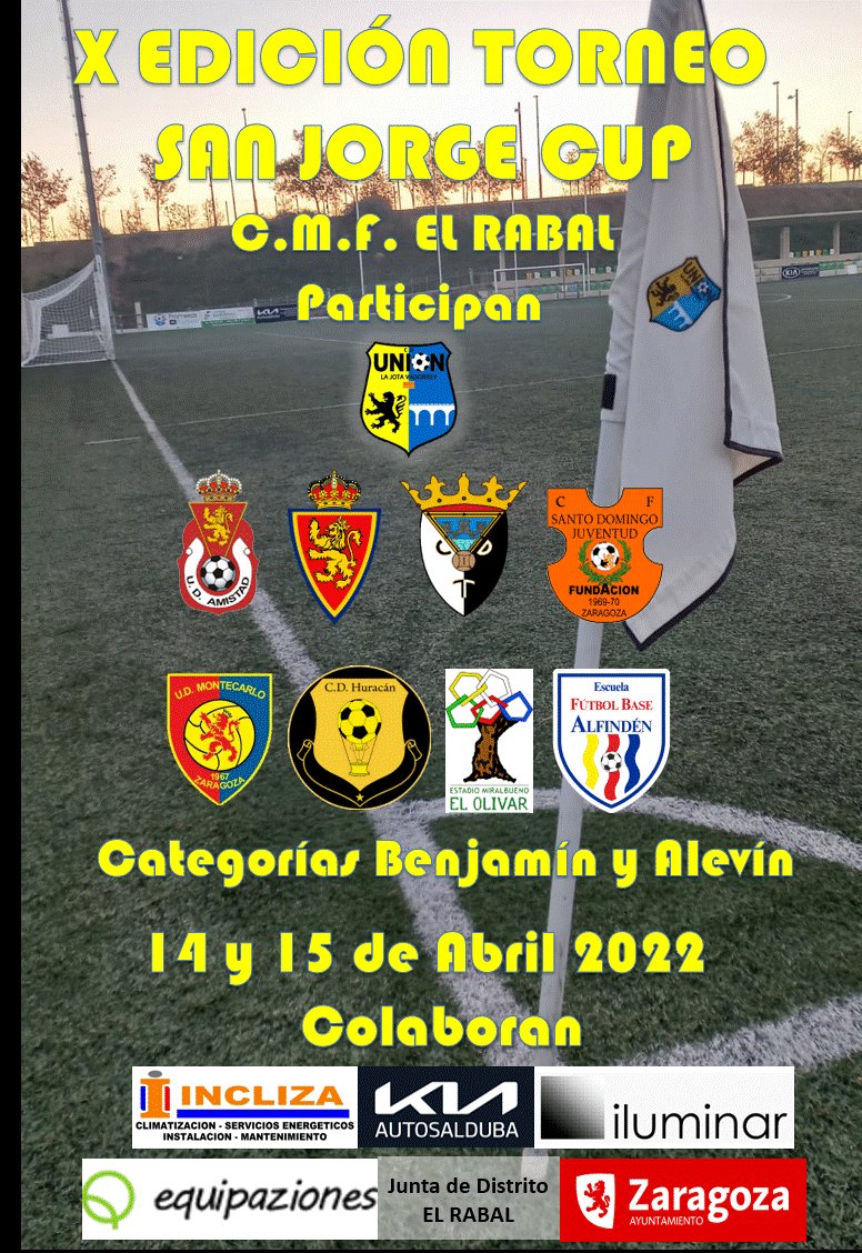 unionlajvado's tweet photo. 🏆X TORNEO SAN JORGE

Un año más, y tras el parón por la pandemia, volvemos a organizar nuestro tradicional torneo San Jorge de categorías Alevín y Benjamín los días 14 y 15 de abril. https://t.co/I8o4jSpNET
