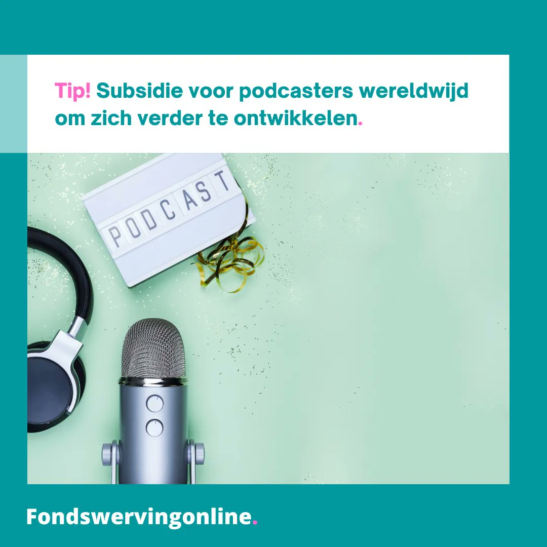 TenPages's tweet image. TIP: SUBSIDIE VOOR PODCASTERS WERELDWIJD OM ZICH VERDER TE ONTWIKKELEN 📢
Hé podcaster! Een kans die zelden voorbij komt: training, uitbreiding netwerk én $ 15.000 subsidie voor de groei en verdere ontwikkeling van je postcast: buff.ly/37ANvrk

#podcast #podcasts #podcast