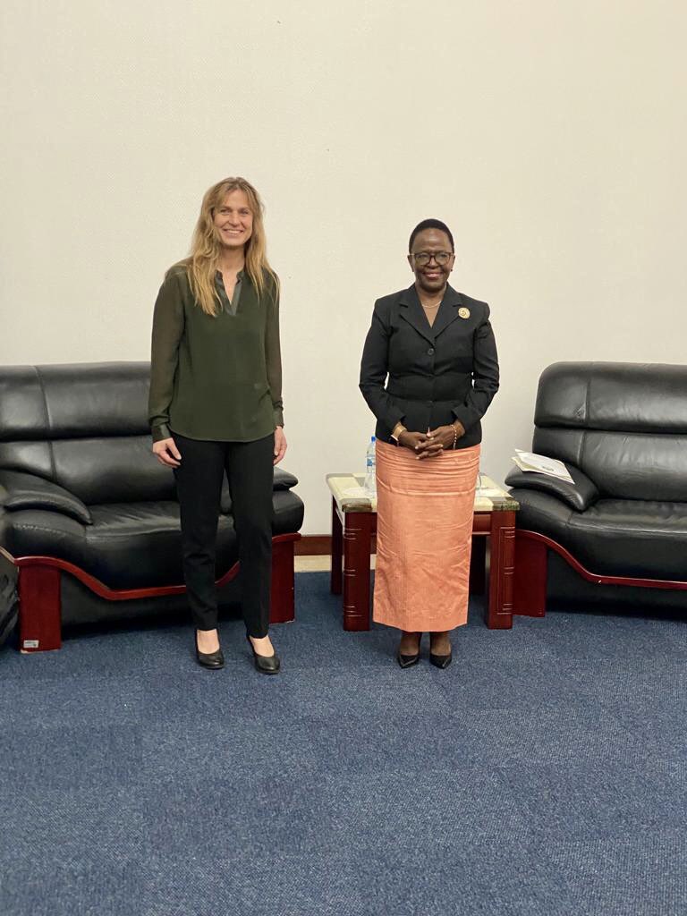 Minister of State at the Federal Foreign Office, Katja Keul (L) met Ambassador Liberata Mulamula (R), Minister of Foreign Affairs and East African Cooperation.  © German Embassy Daressalam