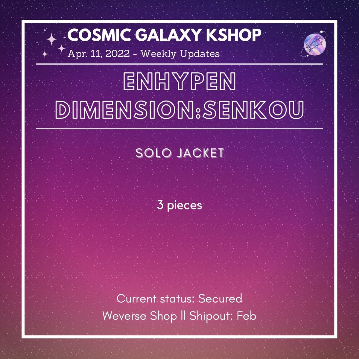 CGKShop's tweet photo. #CG_WeeklyUpdates
April 11, 2022 - Weekly Updates
🌟Pasabuy
🌟EN- D:S
🌟EN- GGP22
💟For ongoing lapags:
check #/CG_Ongoing
💟For weekly proofs:
check #/CG_WeeklyProofs
💌DM for concerns and clarifications https://t.co/SD9NfCAtjw