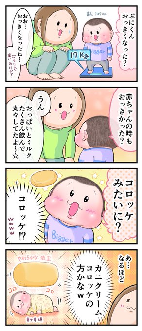 丸いフォルムの思ひ出。(ぷにお:4歳6ヶ月頃)
#育児漫画 #育児絵日記 