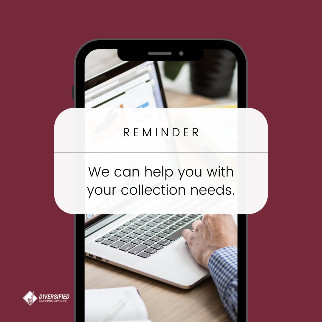 DASIcollect's tweet photo. You can trust us to help you get those debts paid on time or prevent them from being long overdue!

📞 Contact us today: 1.800.279.3733

#DASIadvantage #DASIexperience #accountreceivables #debtcollector #WBE #getpaidsooner https://t.co/KJpLPBAKNL