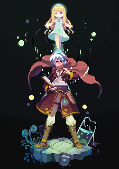 wizard
#創作 #ドット絵 #original #pixelart 