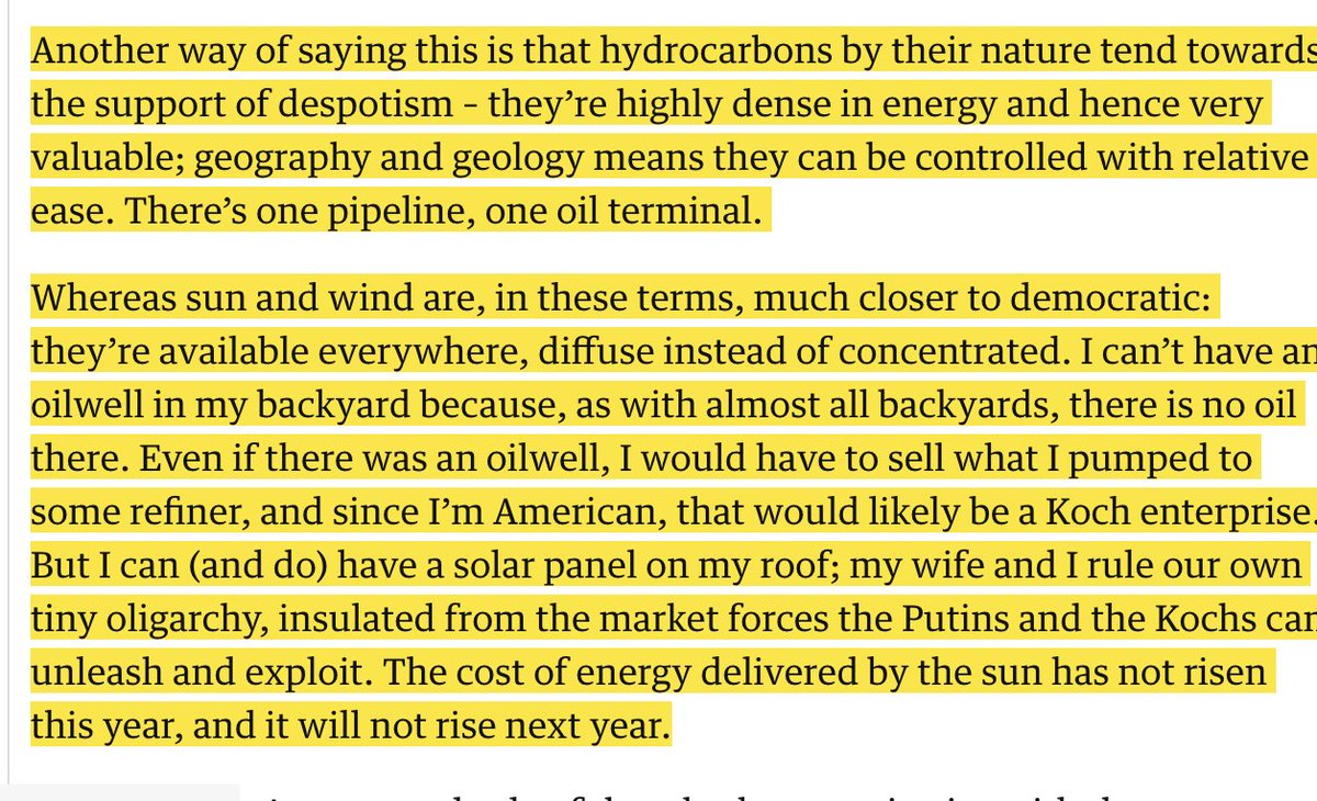 Renewable energy is inherently more democratic than fossil fuel; some thoughts from me in the <a href="/guardian/">The Guardian</a>  theguardian.com/environment/20…