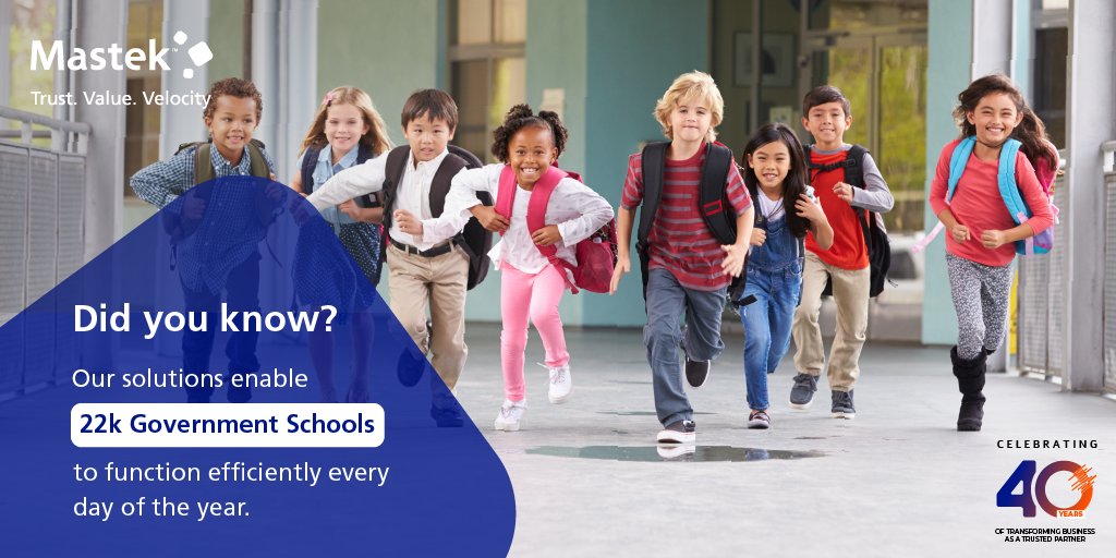 Mastekltd's tweet photo. Impact Beyond Numbers.
We are helping schools in the #UK to scale up and transform young minds.
#40yearsofMastek #celebrations #trustedpartner #deliveringexcellence #customerexperience https://t.co/kgM0z3nOo3