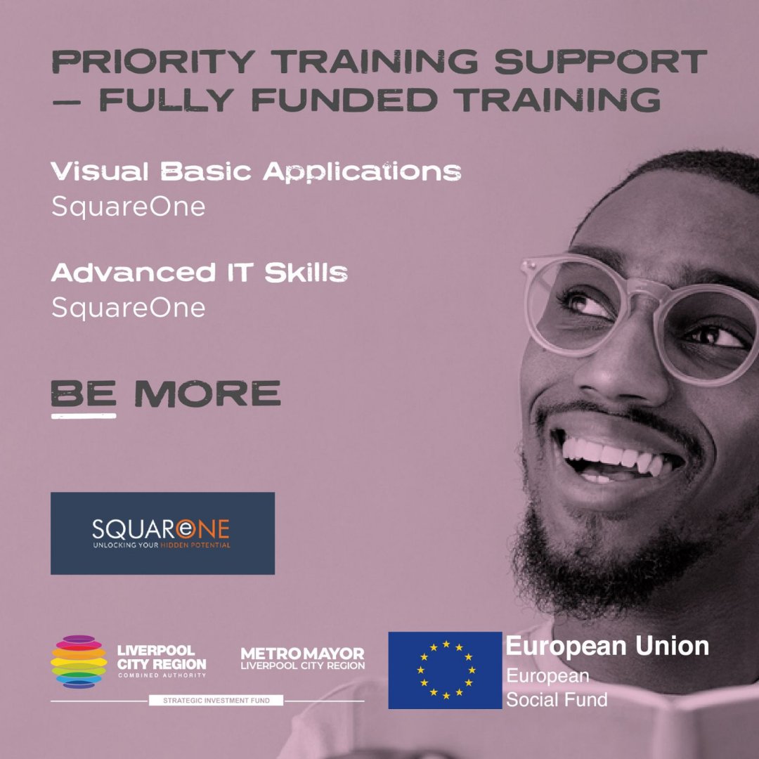100% Funding – Advanced Courses for Liverpool City Region!

Our member <a href="/SQOneTraining/">SquareOne Training</a> are delighted to announce that they will now be offering more fully funded courses thanks to the ‘Be More’ Project.

Find out more: wirralchamber.co.uk/squareone-trai…